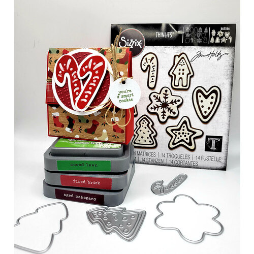 Sizzix - Tim Holtz - Thinlits Dies - Christmas Cookies