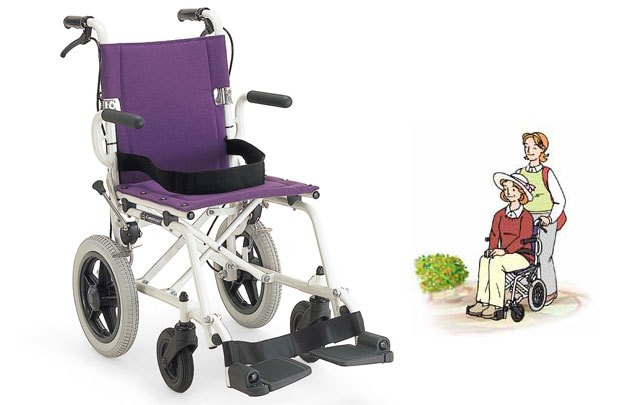 非課税】カワムラサイクル 簡易車椅子 旅ぐるま KA6 | 快適空間