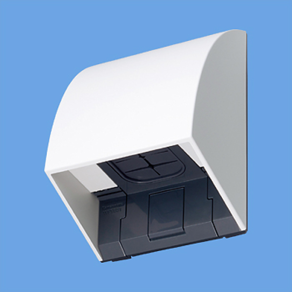 WP9631W スマート防雨入線カバー(露出取付形)ホワイト: 電設用資材 - 蛙屋