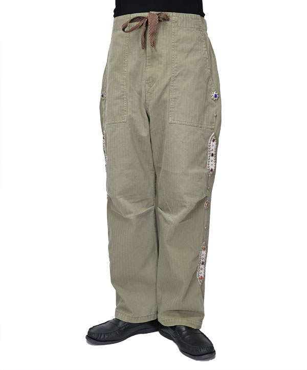 KAPITAL キャピタル 硫化ヘリンボーン イージーベイカーパンツ