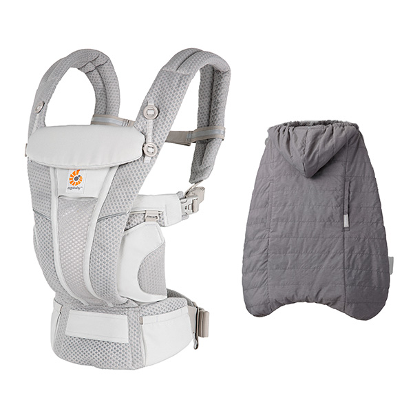 ErgoBabyCarrier オムニ ブリーズ パールグレー 専用カバー付き3点