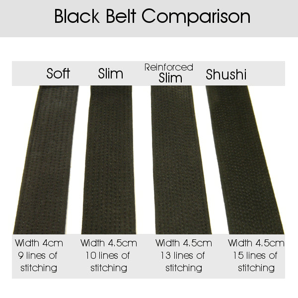 Satin Cotton Black Belt 