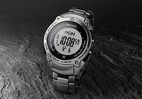 セイコー プロスペックス＞登山用ソーラーデジタルウオッチ
