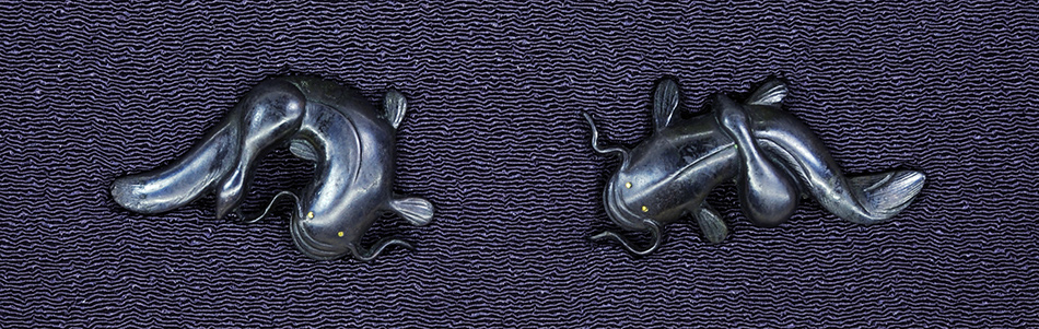 目貫 無銘 京金工 瓢鯰図目貫(ME-010716)｜刀・日本刀の販売なら日本刀