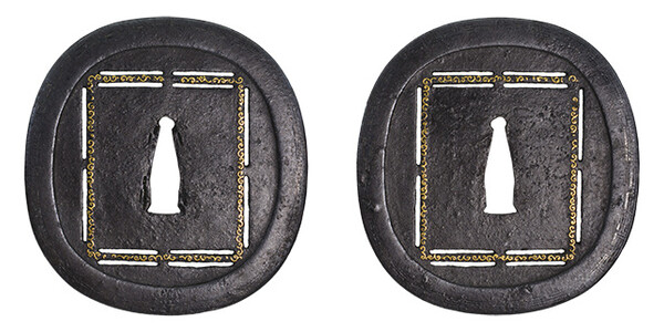 鍔 無銘 埋忠 角文透唐草図鍔(TU-010519)｜刀・日本刀の販売なら日本刀