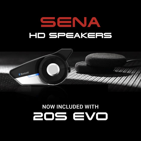 THE 20S EVO, A SENA CLASSIC, NOW COMES STANDARD WITH PREMIUM HD