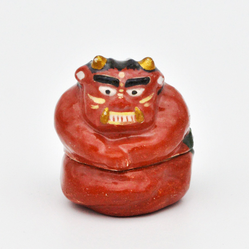 茶道具 香合（こうごう） 香合 赤鬼 吉村 楽入 | 千年の香り 千紀園