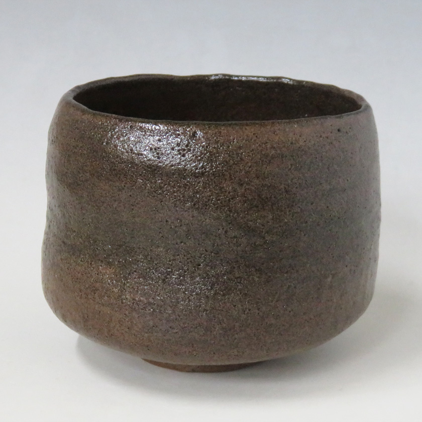 茶道具 楽茶碗（らくちゃわん） 黒楽茶碗 銘「禿（かむろ）」写 佐々木昭楽