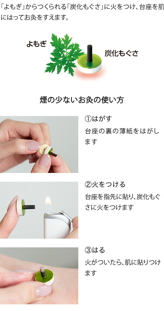 煙の少ないお灸 せんねん灸の奇跡 ソフト