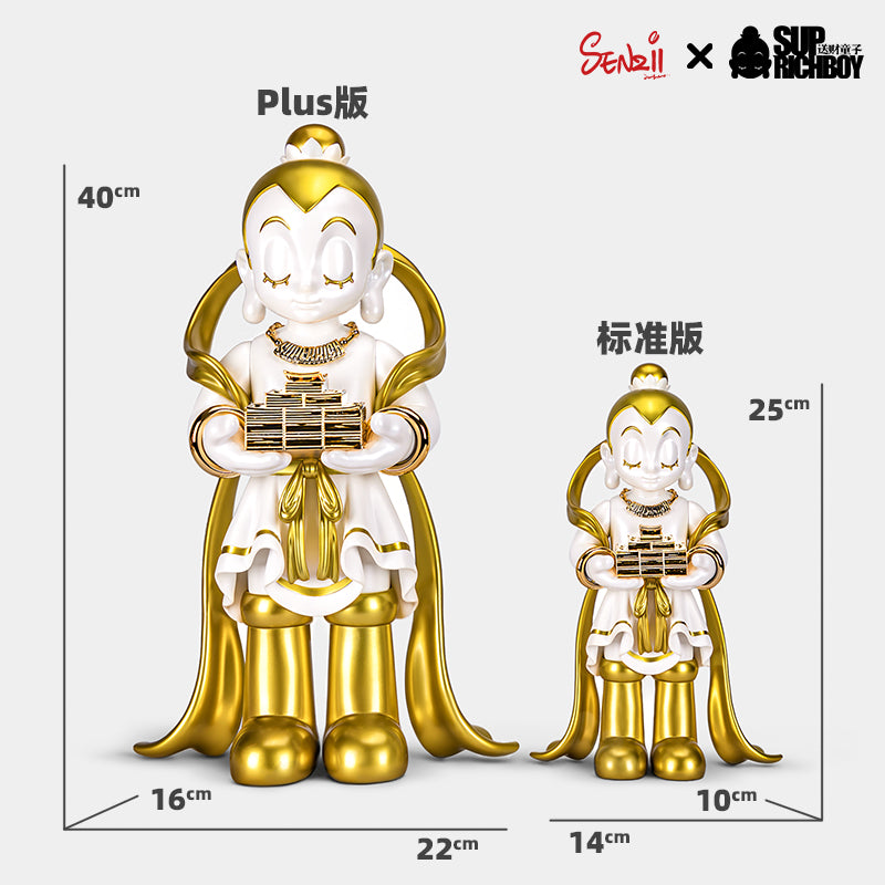 現貨」SENZII千記商行·萬佛系列(送財童子2.0金靴白身版）【五週年慶全