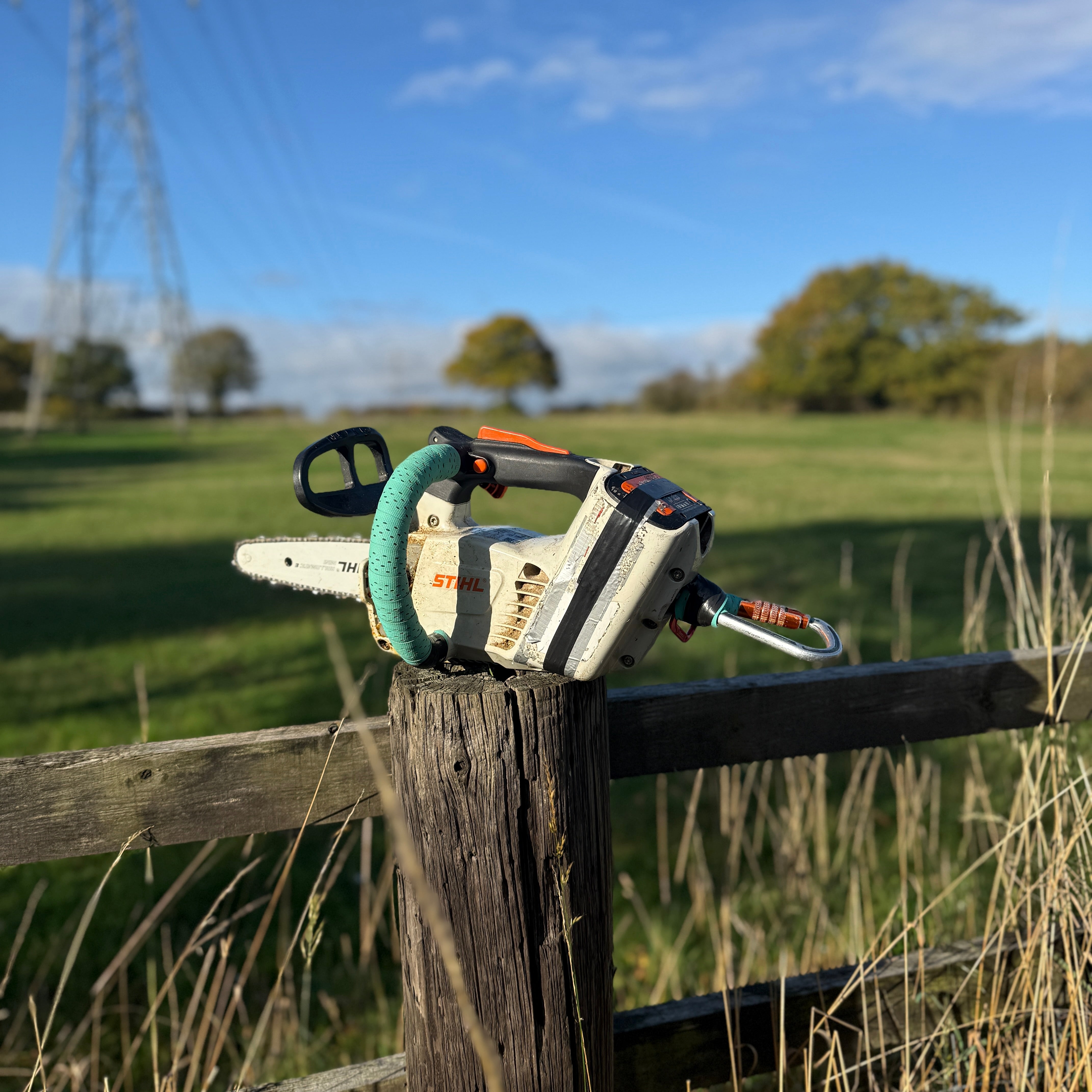 Saw Wrapz V1 - Anti-Slip Chainsaw Grip Wrap | Reduce Vibration