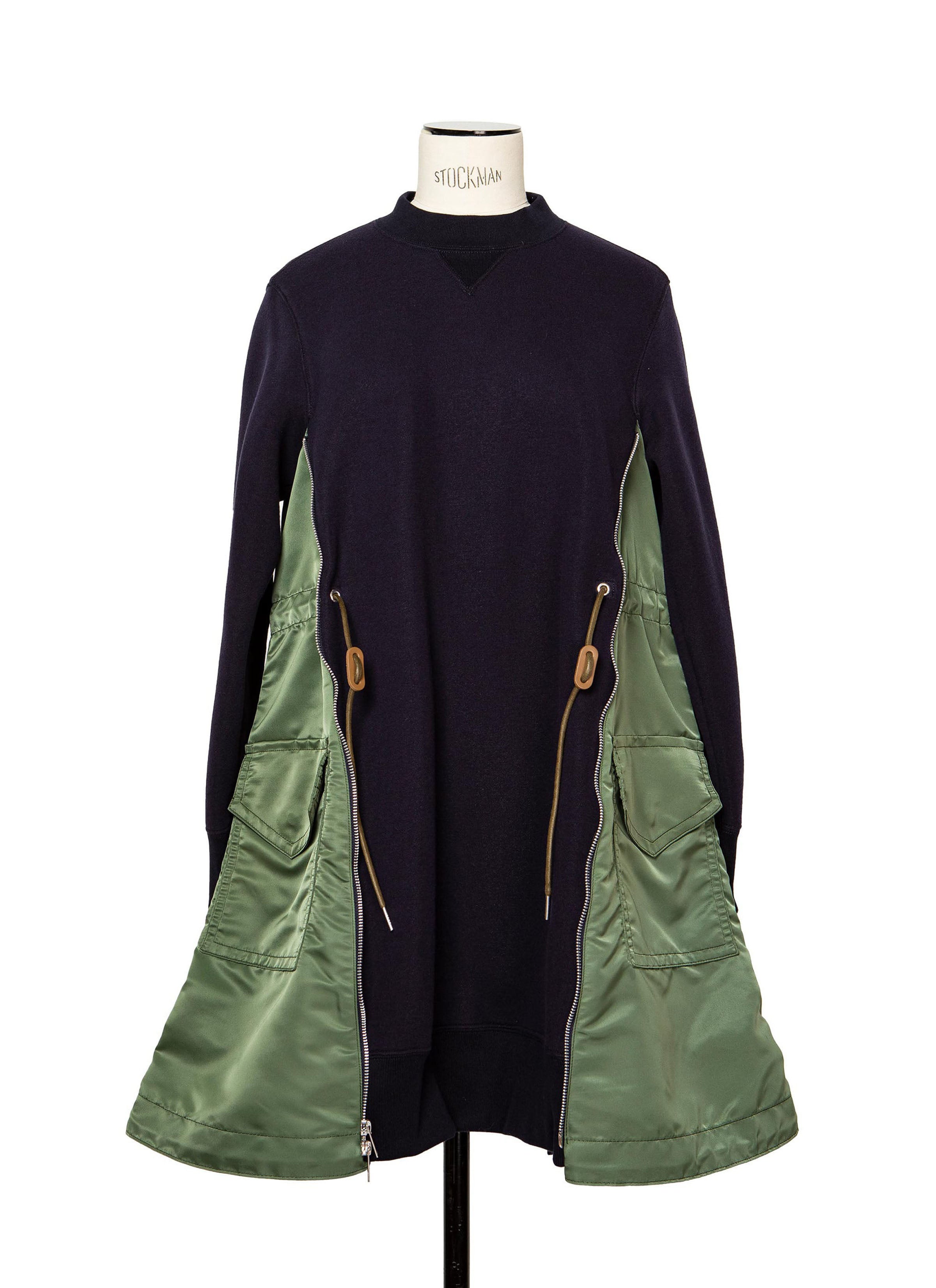 Sponge Sweat x Nylon Twill Dress | sacai Official Store サカイ