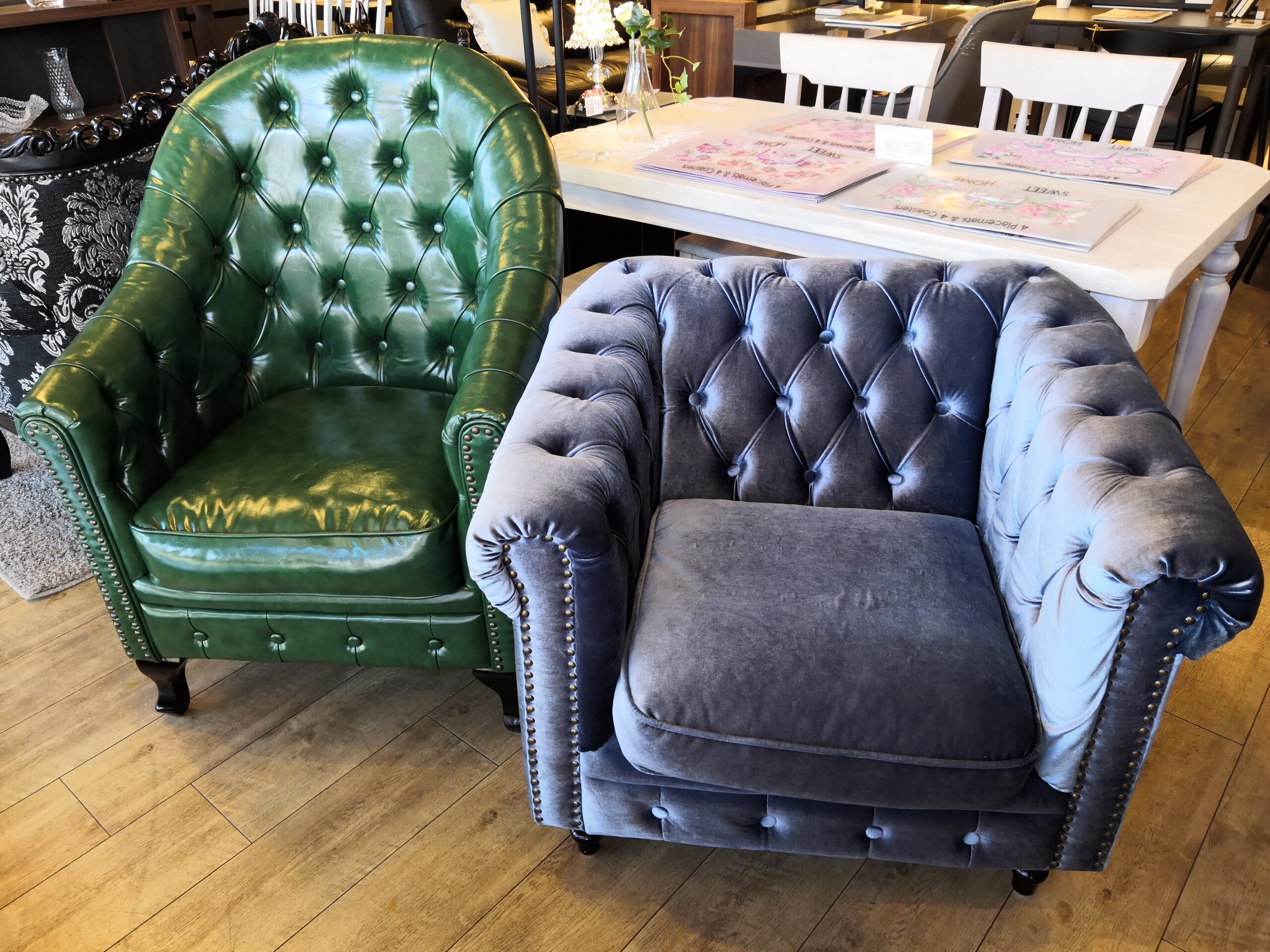 中古品 】リビング家具 チェスターフィールド Vincent ヴィンセント