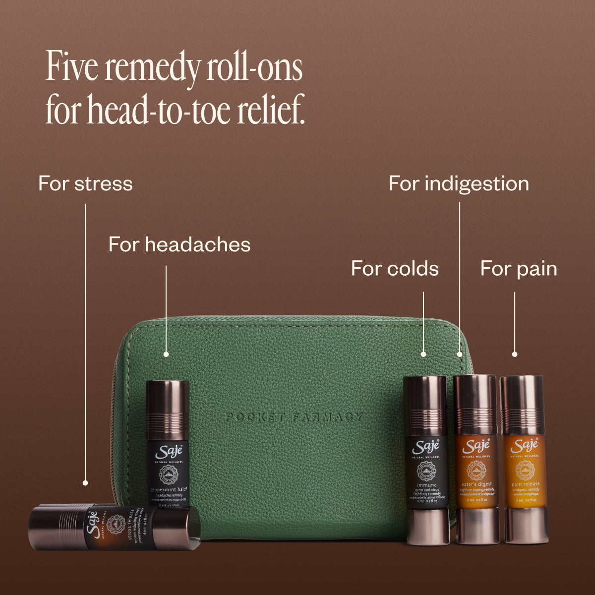 Pocket Farmacy Physical Edition Essential Oil Kit - Saje Natural