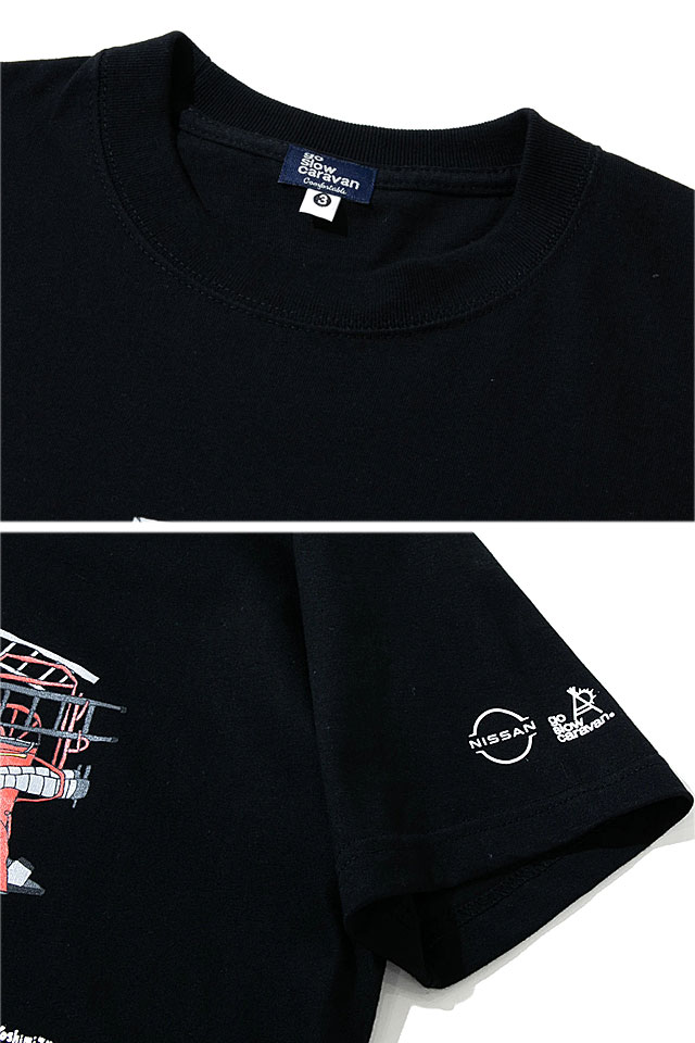 ニッサン180型消防ポンプ車Tシャツ go slow caravan 395708 ゴースロー