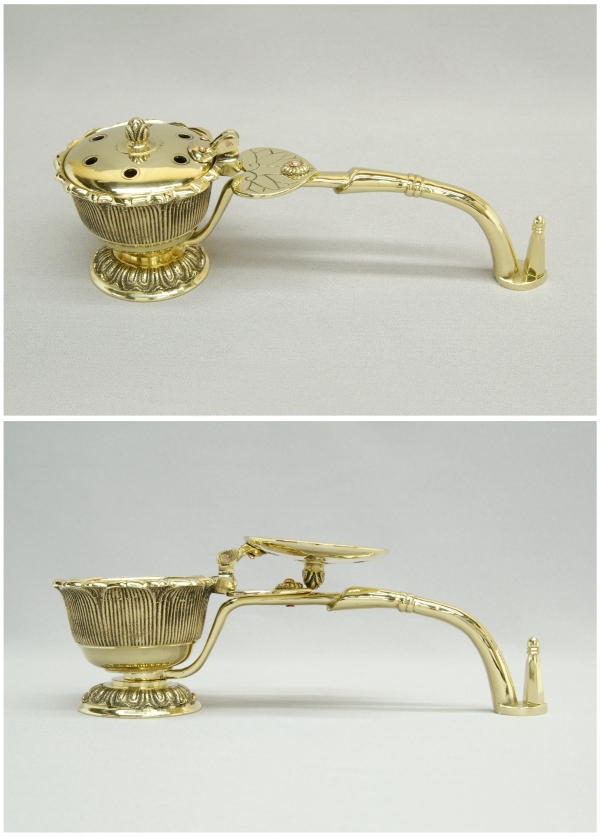 蓮造り柄香炉 | 株式会社作島