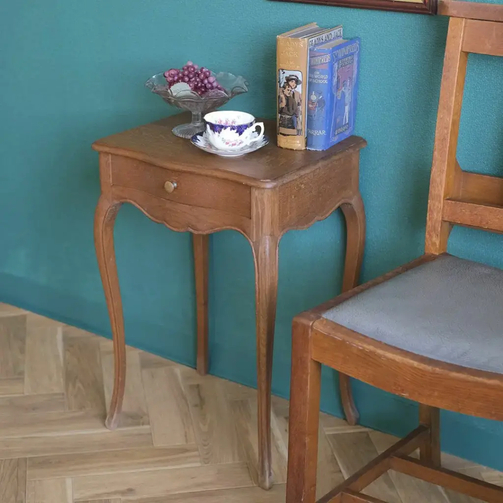 ヴィンテージ サイドテーブル フランス ベッドサイドテーブル 机