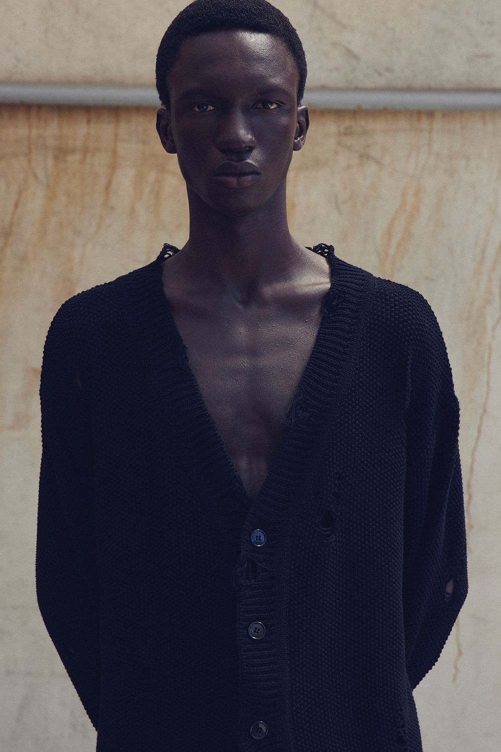 juha - 【ラスト1点】【24SS】Damage Knit Cardigan/ダメージニット