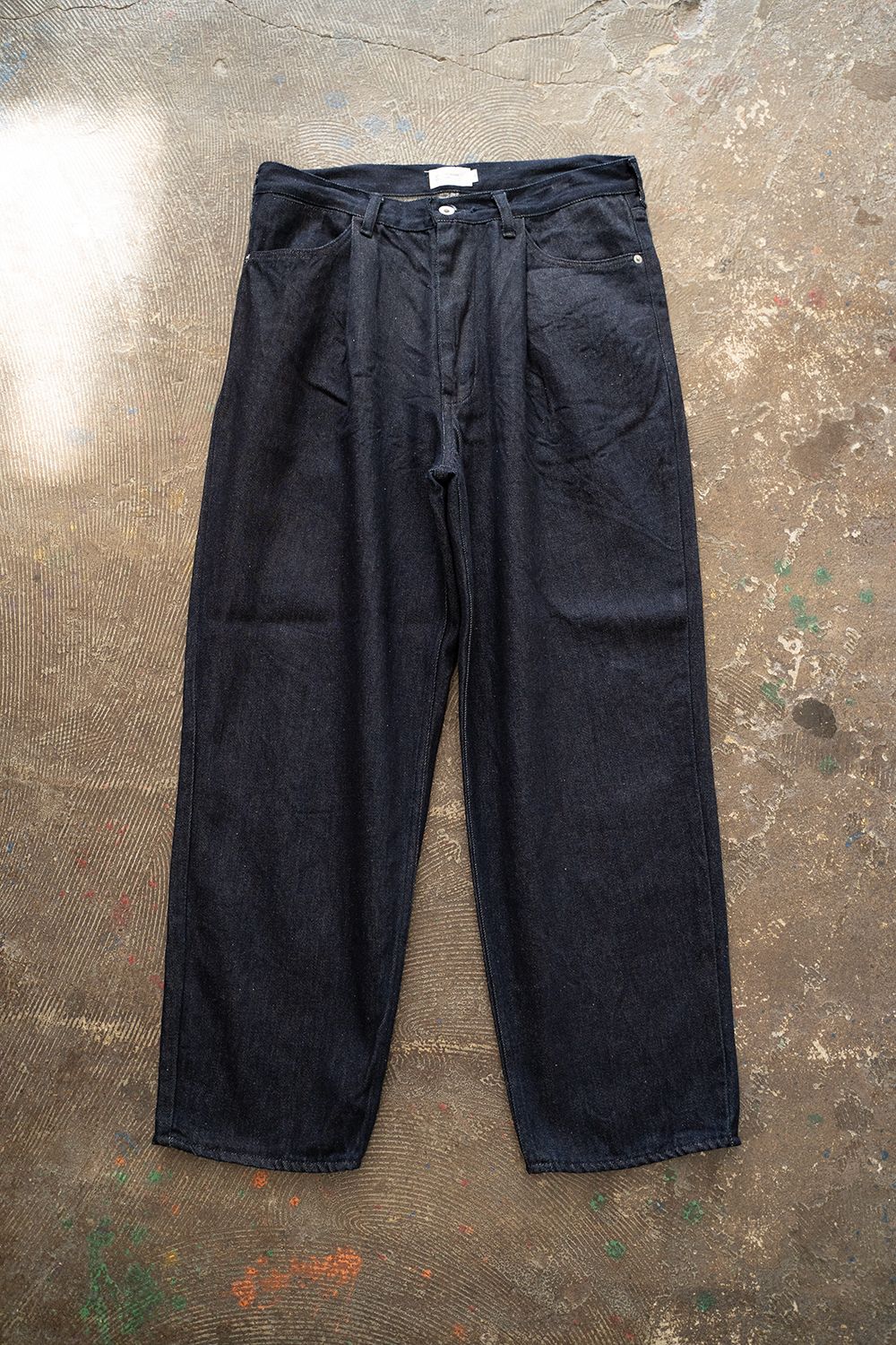 STILL BY HAND - 【24AW】インボックスタック12ozデニムパンツ(NAVY