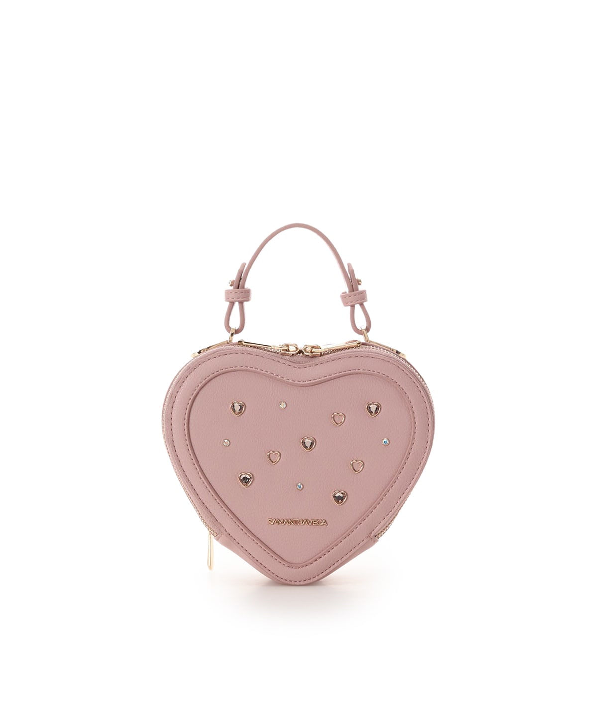 ビジューハート型ショルダーバッグ(FREE ブラック): SAMANTHAVEGA