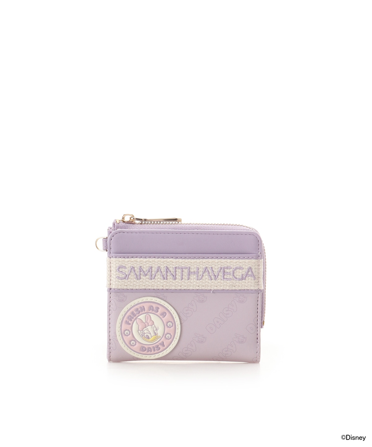 ミッキーマウス＆フレンズ」折財布（デイジーダック）(FREE ラベンダー