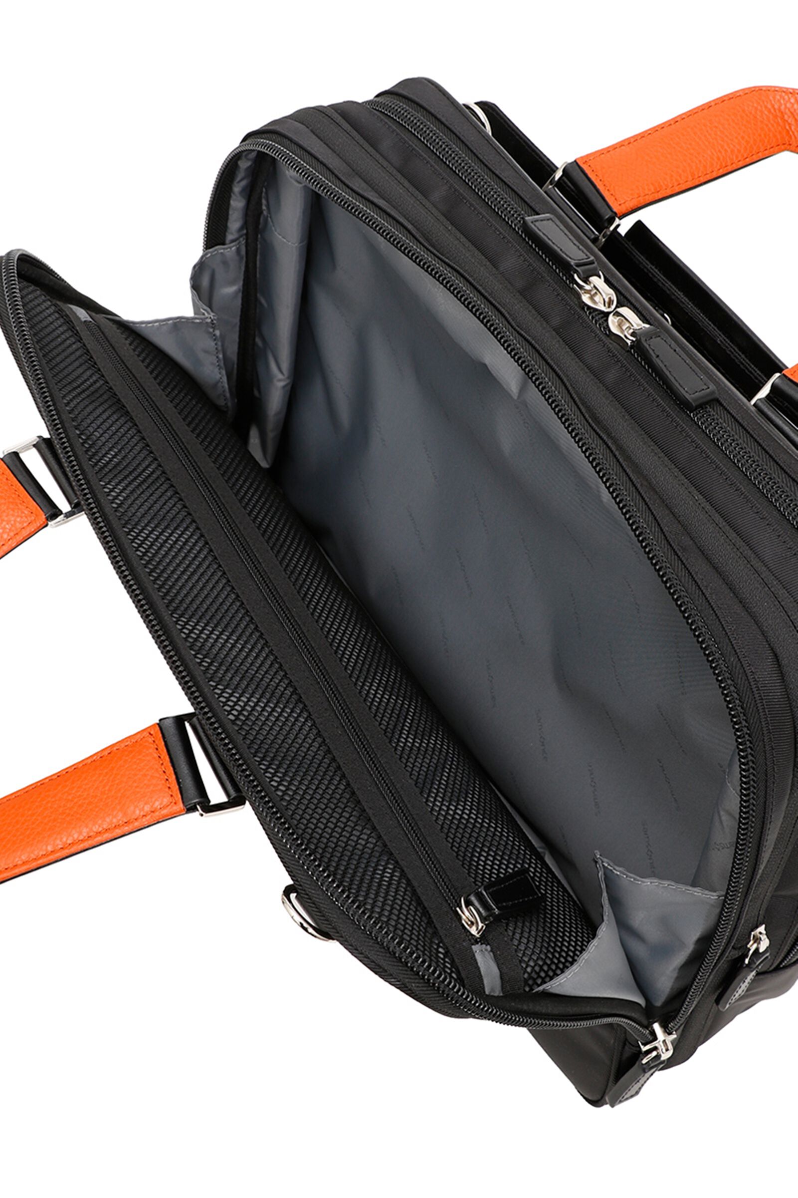 エピッド 4 ブリーフケース エキスパンダブル ブラック/オレンジ