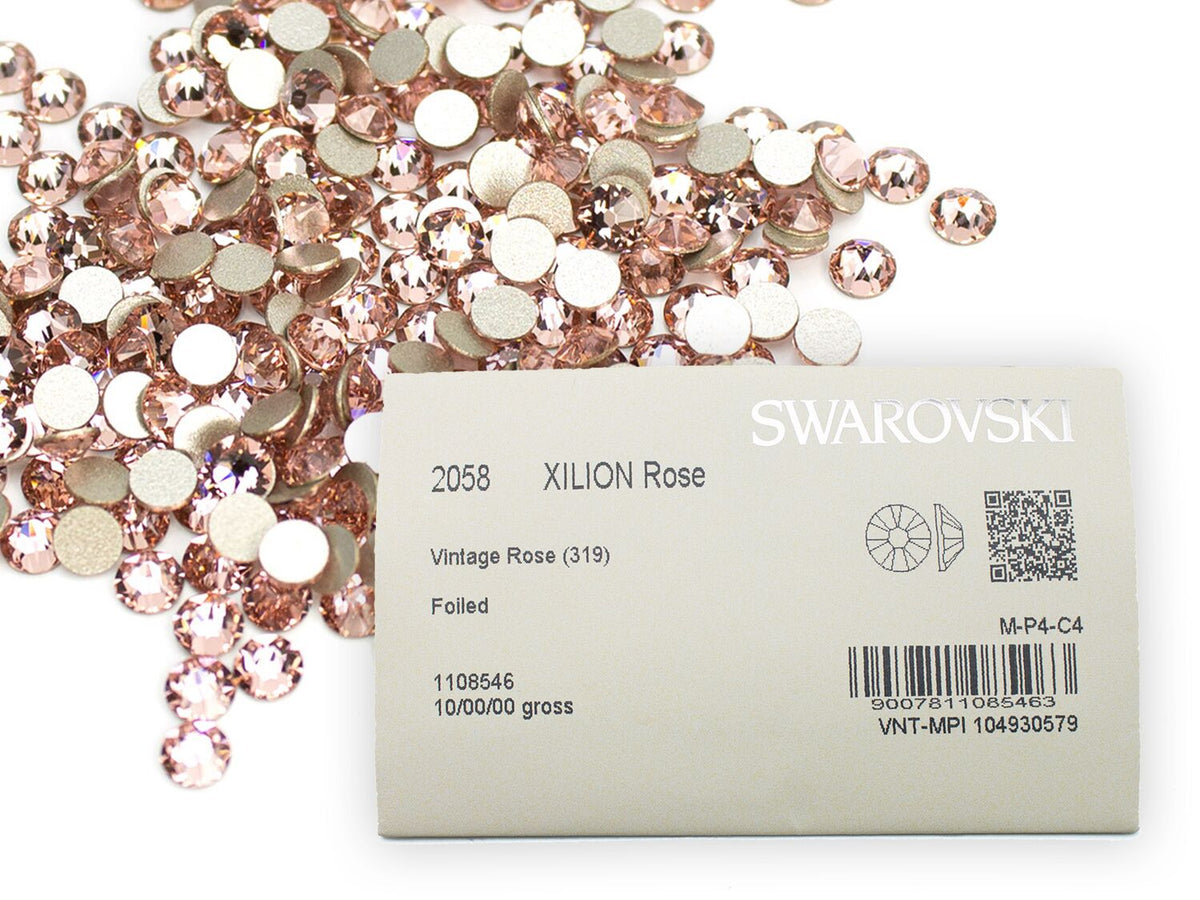 スワロフスキー ヴィンテージローズ-#2058 4-ラインストーン
