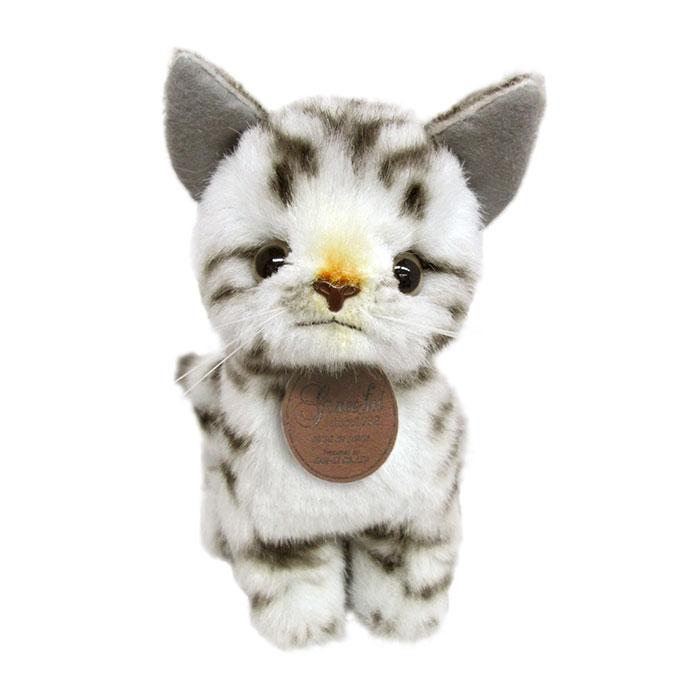 おすわりアメショー グレー｜三英貿易株式会社