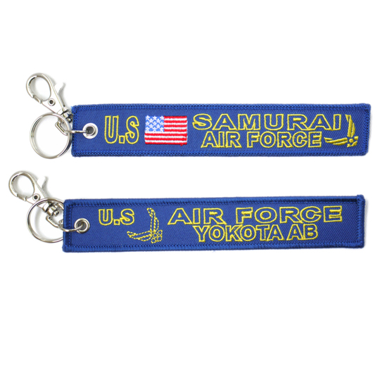 米軍グッズ 両面刺繍 U.S SAMURAI AIRFORCE 横田基地 フラッグ