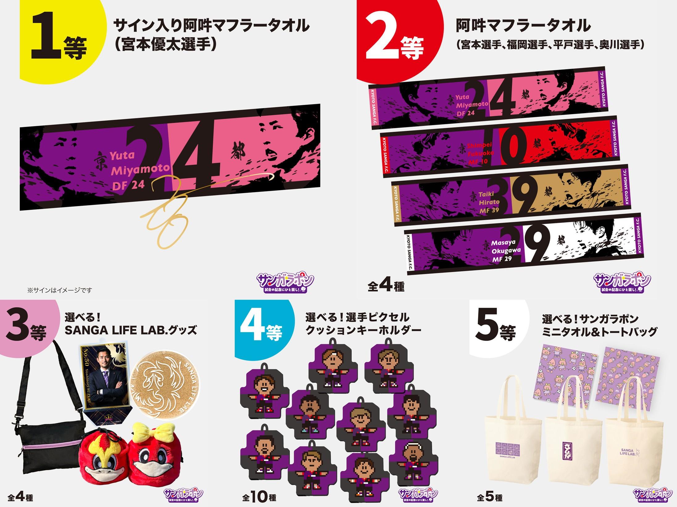 10/25(土)鹿島戦】SANGA LIFE LAB. 新商品（鳥獣戯画コラボグッズほか