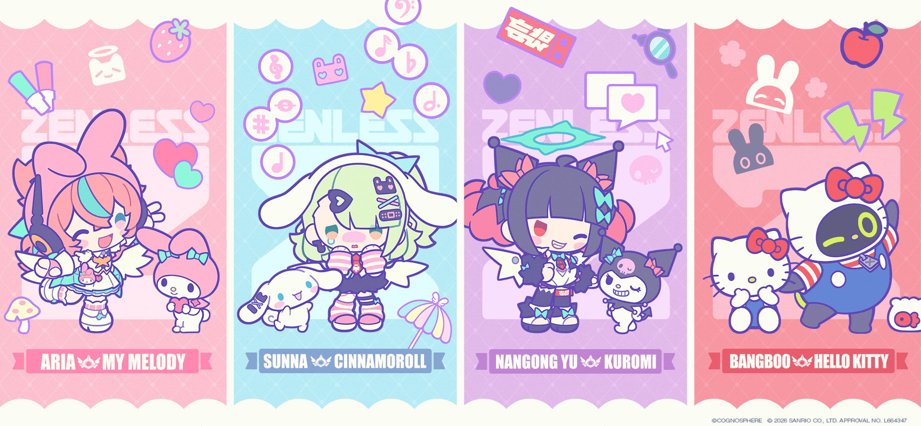 ゼンレスゾーンゼロ」とサンリオキャラクターズのコラボグッズが登場