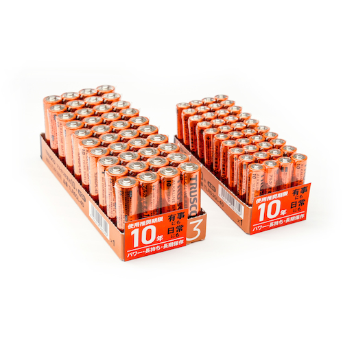 TRUSCO アルカリ乾電池 10年 単3(4本入) TLR6GPL-4S [394-2336] - 溶接