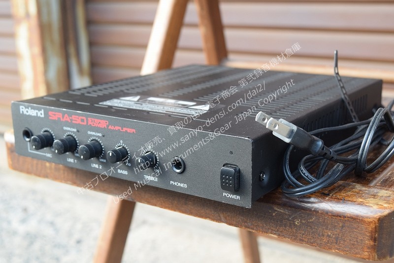 ROLAND ローランド SRA-50 50W ミキシングアンプ｜中古 山陽電子商会