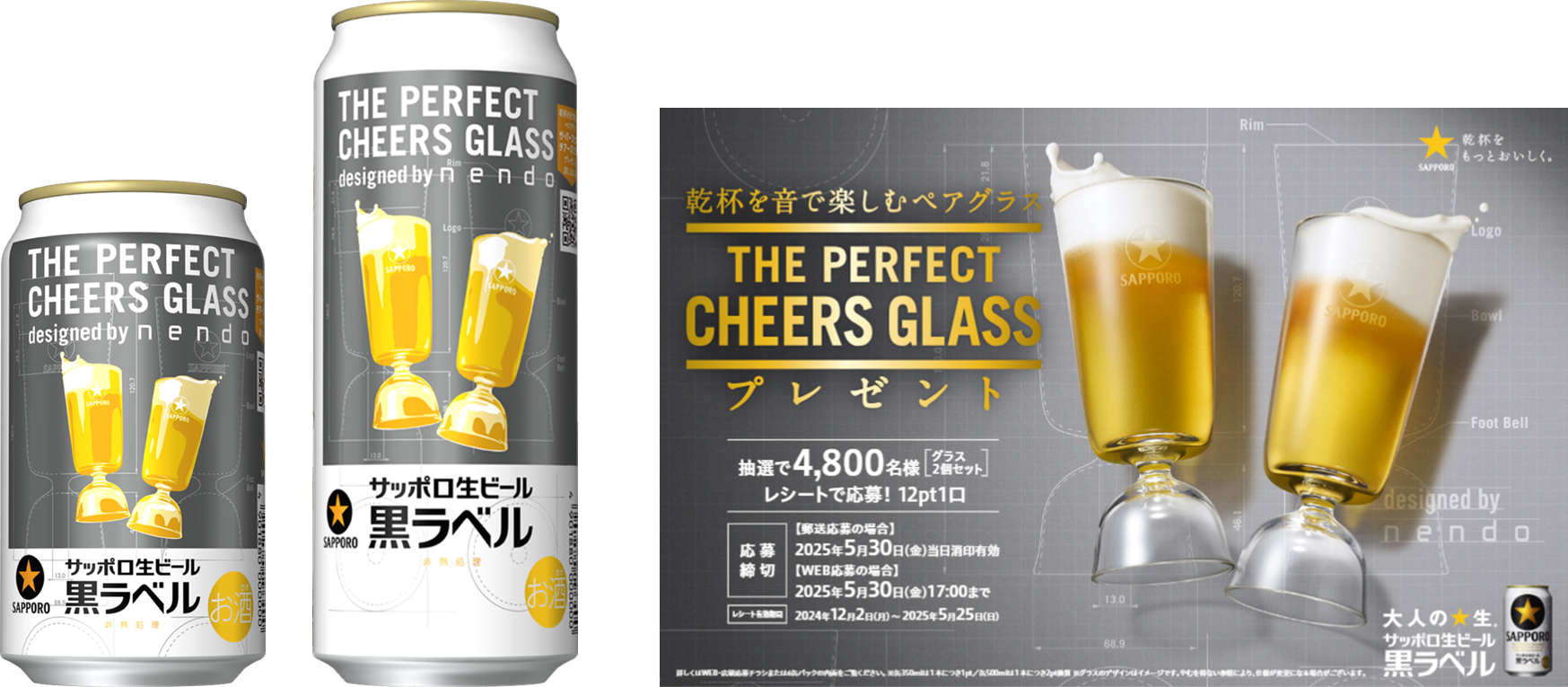 サッポロ生ビール黒ラベル「THE PERFECT CHEERS GLASS」キャンペーン