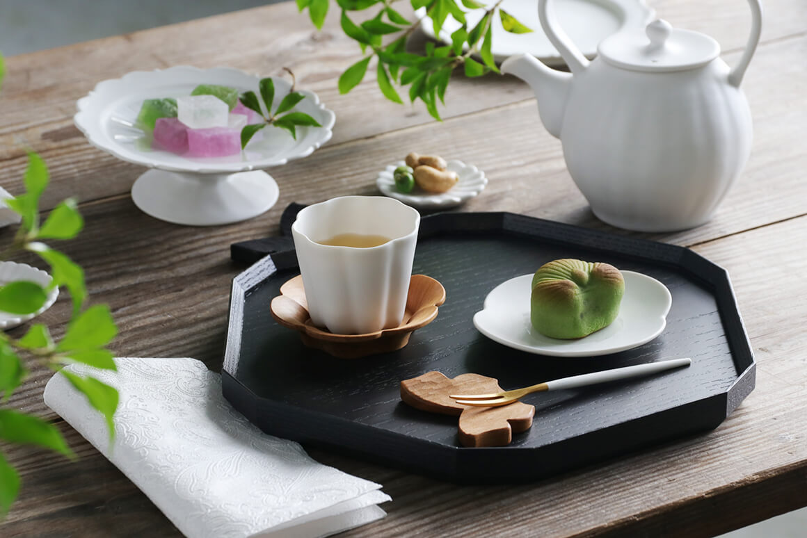 三木達也 輪花豆皿 山桜