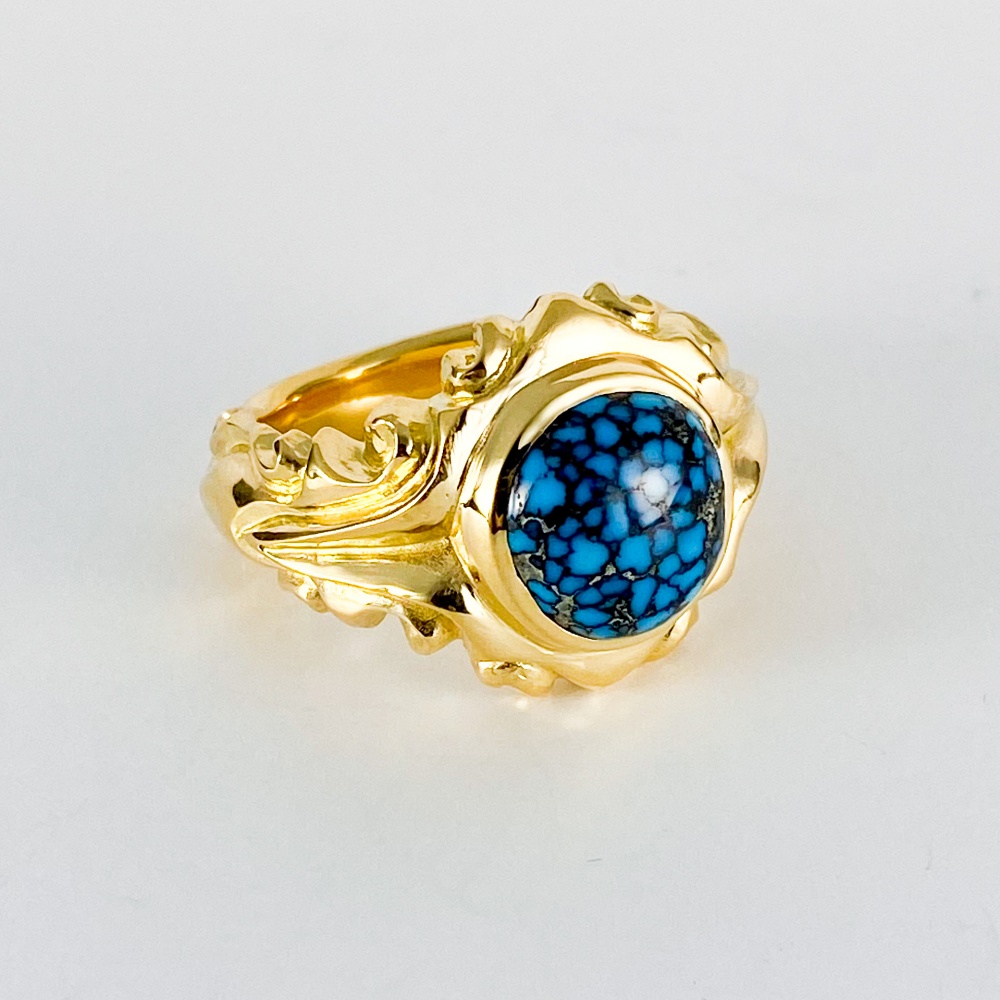 Original Lander Blue Pendant top 066 | ターコイズ・メンズシルバー