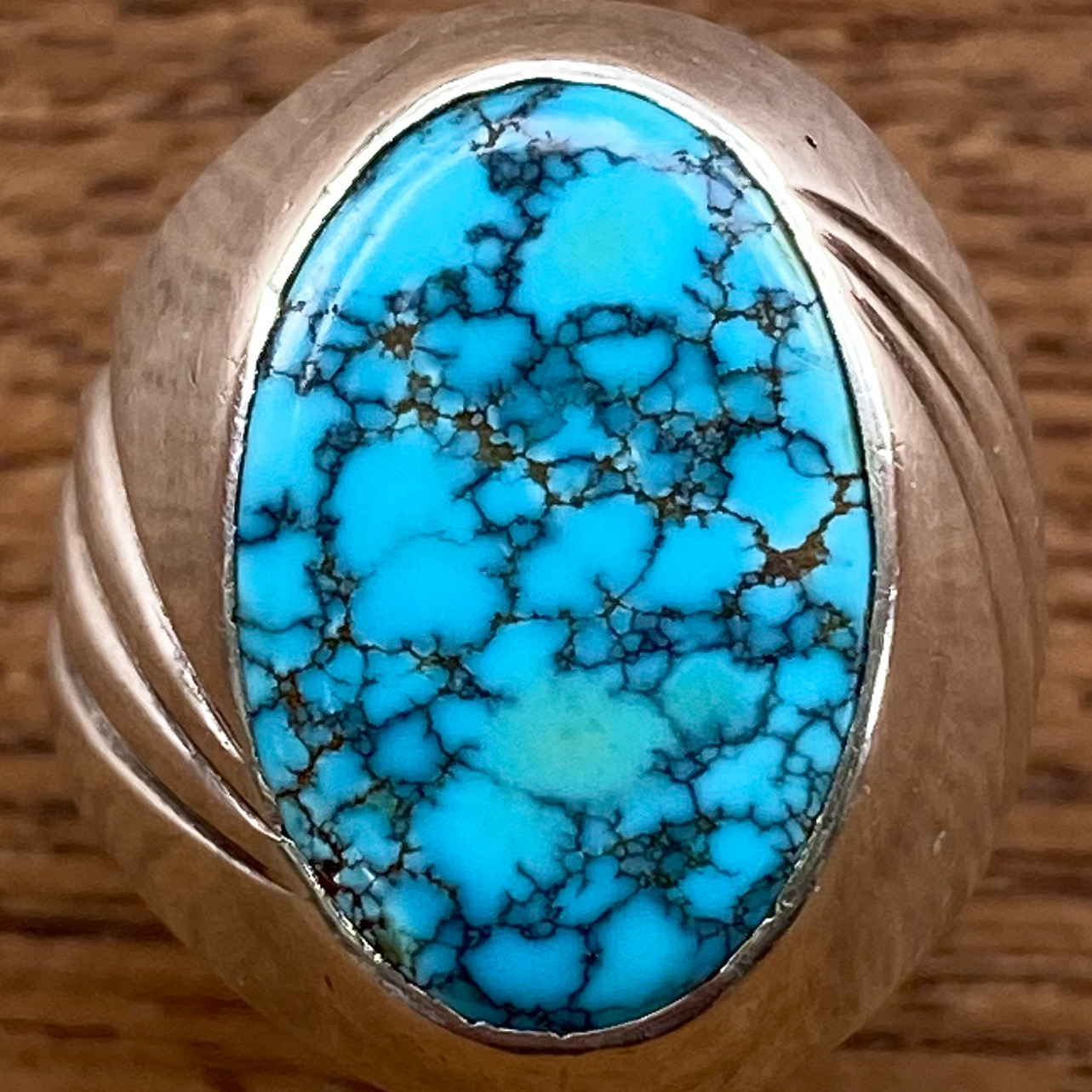 Number Eight Turquoise Ring 412 | ターコイズ・メンズシルバー