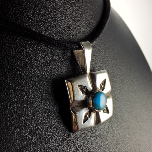 インディアンジュエリー ペンダント トップ 46 | ターコイズ・メンズ