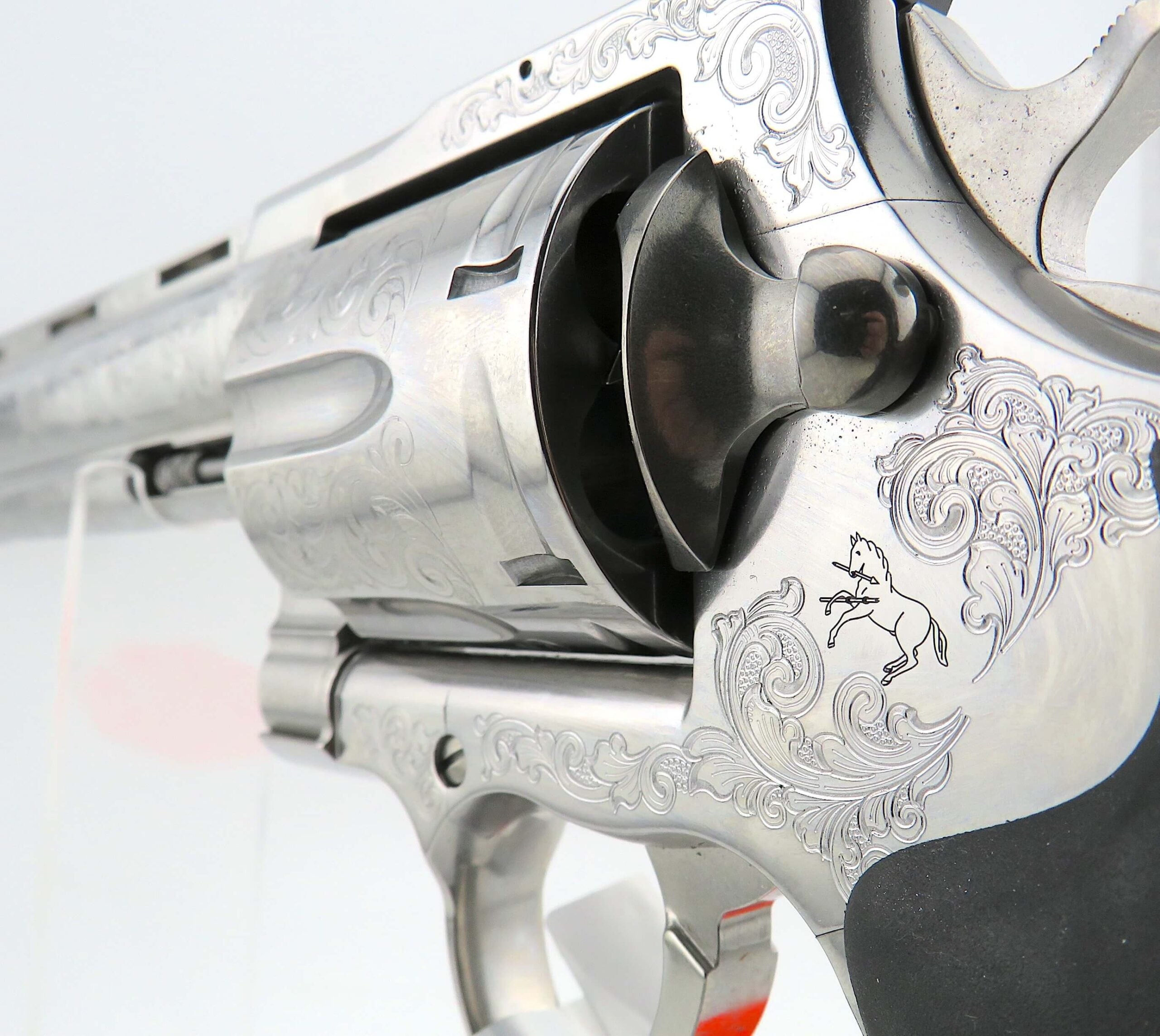 COLT ANACONDA 8” 44mag FULL COVERAGE DEEP ENGRAVED - SK Guns