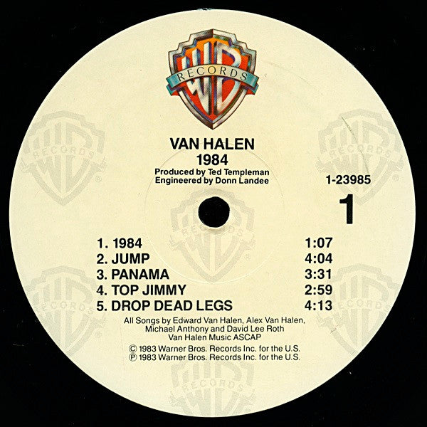 Van Halen ‎– 1984 - VG+ LP Record 1984 Warner QUIEX II USA Vinyl