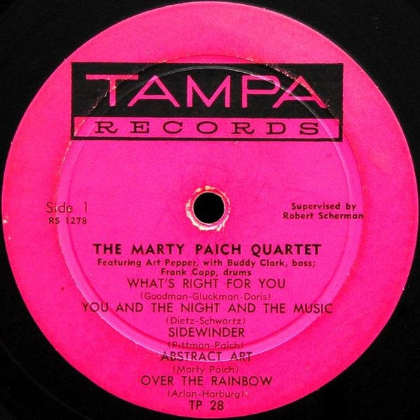 Marty Paich Quartet Featuring Art Pepper – Marty Paich Quartet