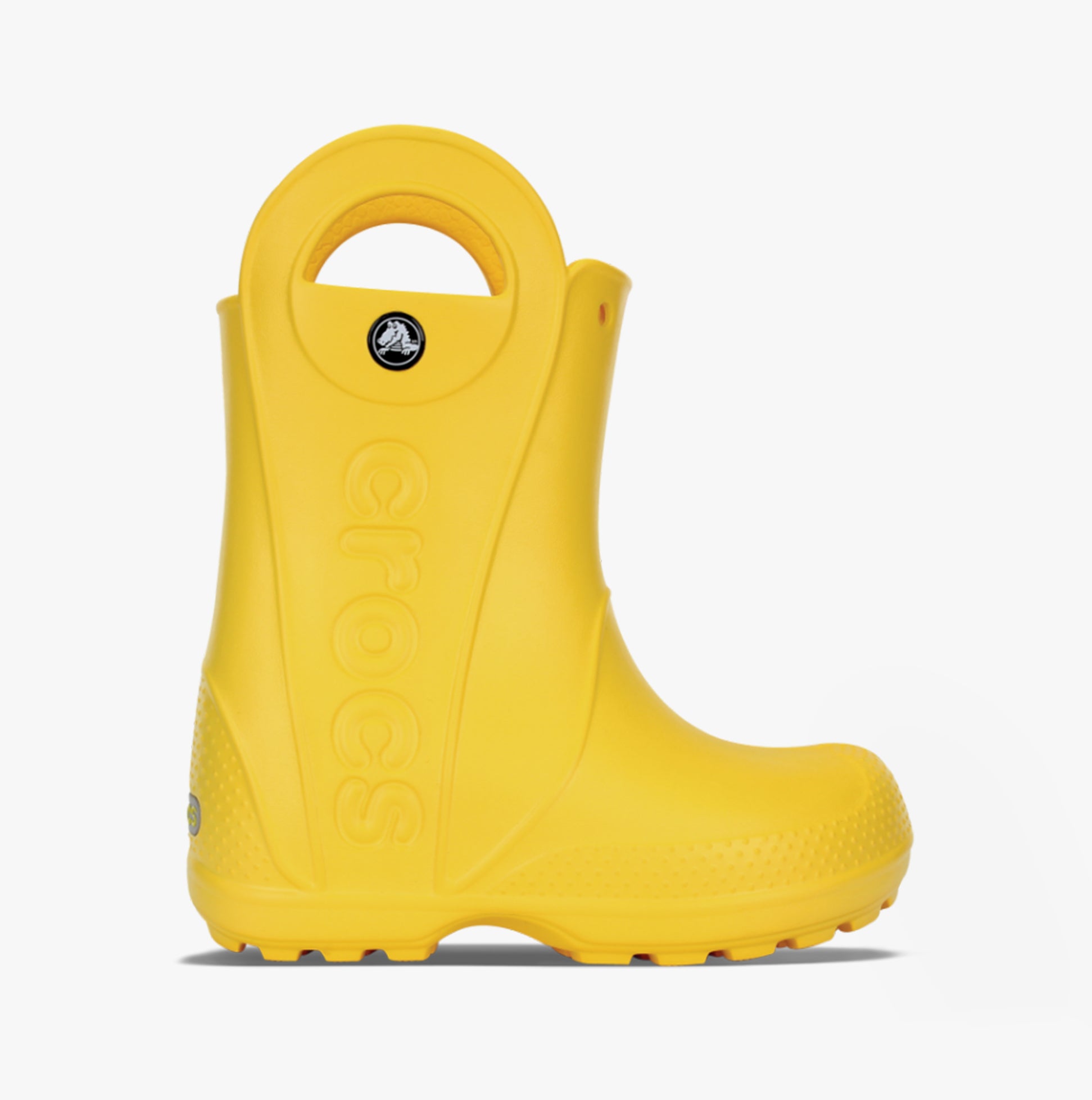 Crocs 12803-730 HANDLE IT RAIN BOOT Kids Wellies Yellow | Shuperb