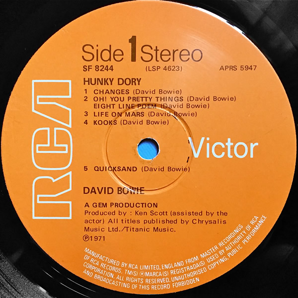 Hunky Dory / ハンキー・ドリー - DAVID BOWIE - デヴィッド・ボウイ