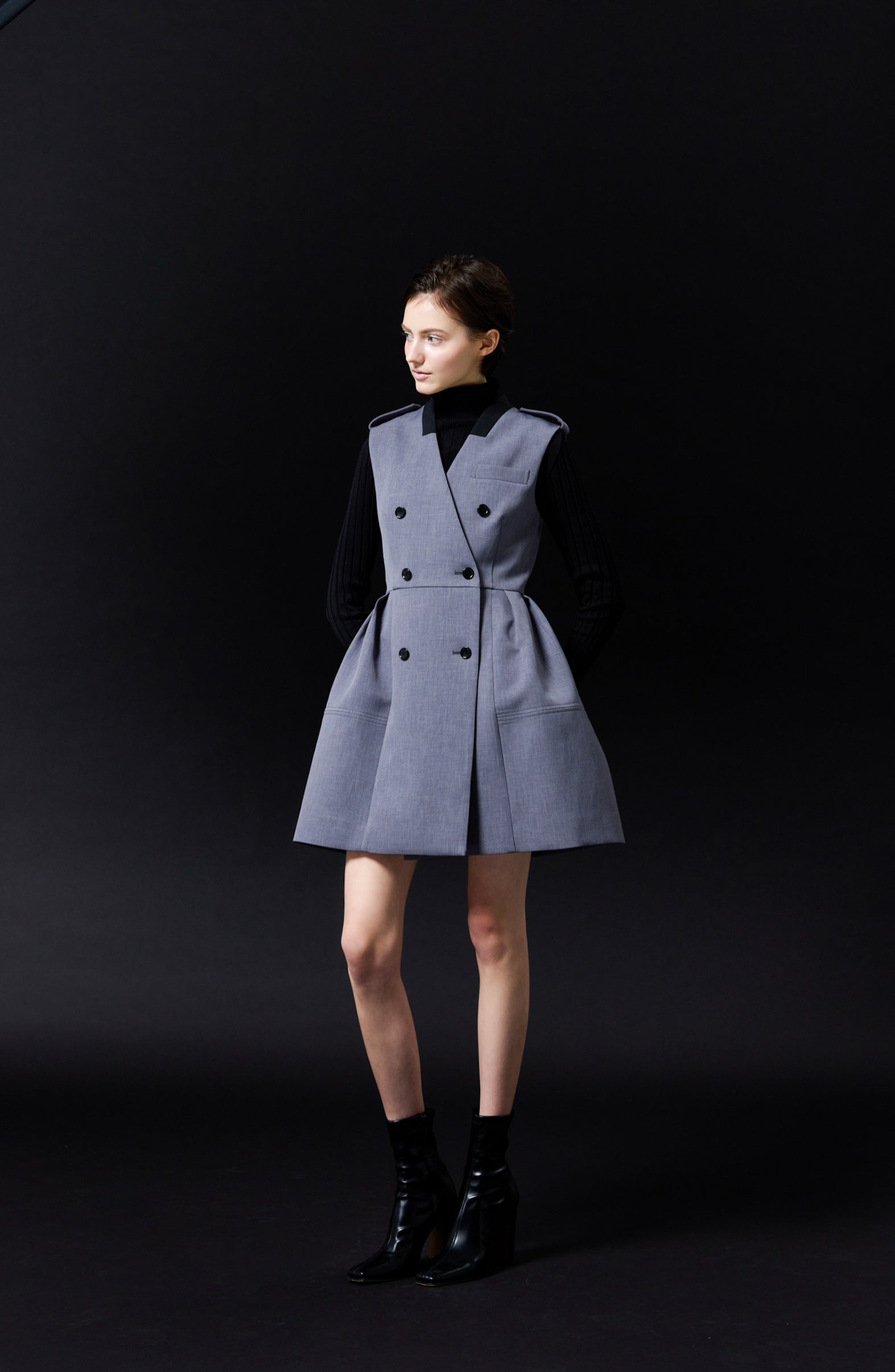 Herringbone Over Size Jacket Coat – shéller / シェリエ