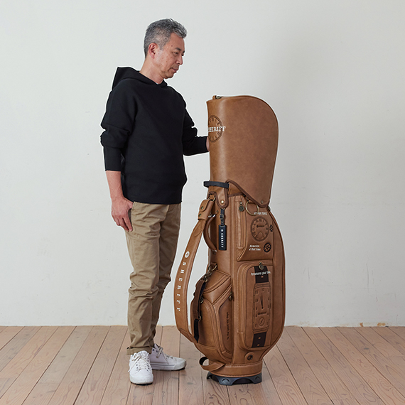 SAT-001CB.キャメル（合成皮革） – キャディバッグ・ゴルフバッグ