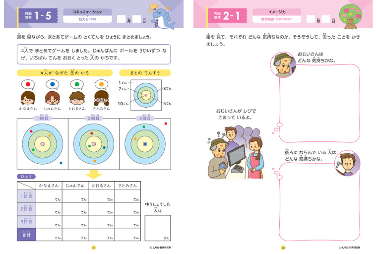 七田式小学生プリント右脳思考1【プリント教材】 | 七田式公式通販