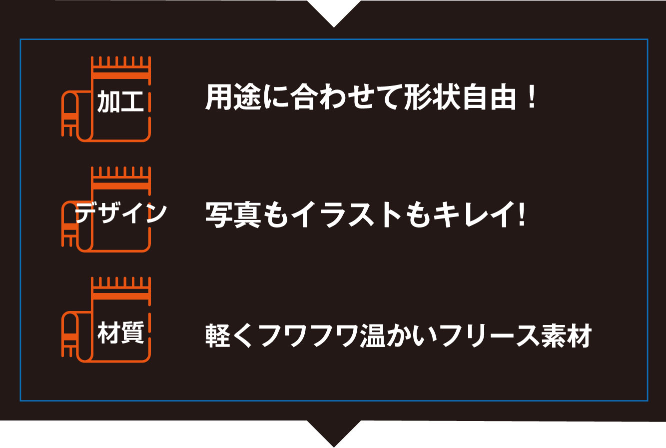 オリジナル昇華転写フリースブランケット／【MAXY'S】不織布バッグ