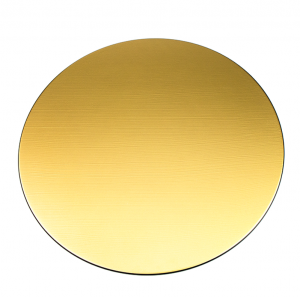 膳お盆・お膳-越前塗 丸プレイスマット ゴールド［1枚］ | 越前漆器粂治郎