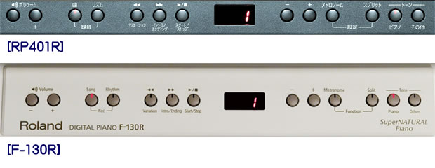 電子ピアノ】Rolandの新商品「RP401R」と「F-130R」が入荷しました