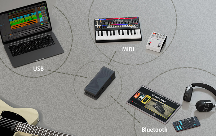 コンパクトエフェクター】世界初のワイヤレス対応MIDI